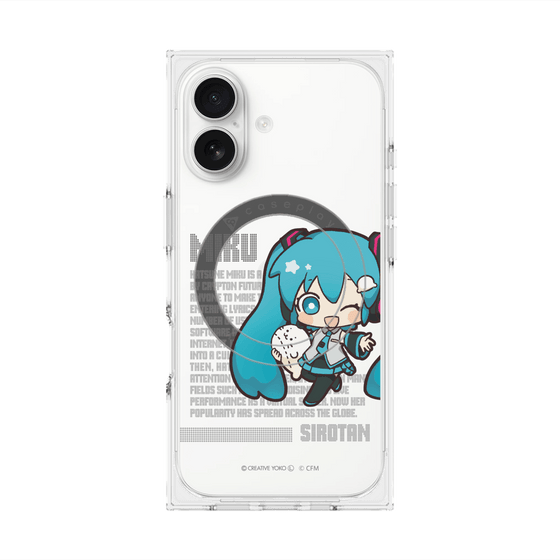 プレミアムスクエアケース with MagSafe［ しろたん×初音ミク - 初音ミク - デジタルコード ］