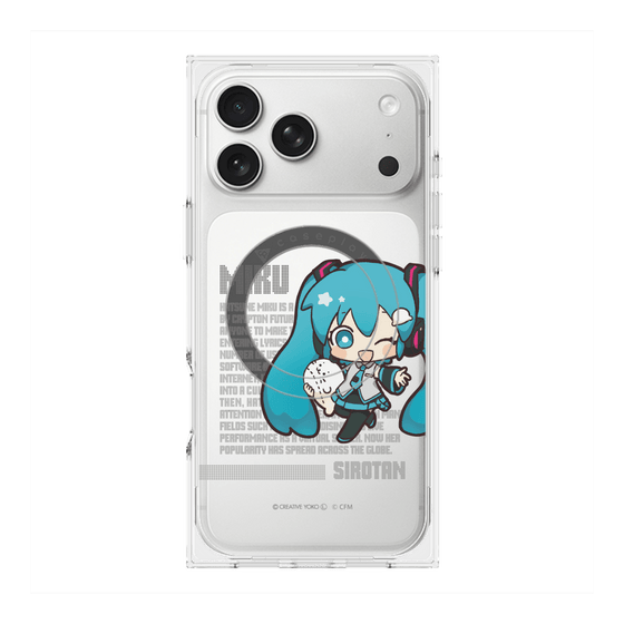 プレミアムスクエアケース with MagSafe［ しろたん×初音ミク - 初音ミク - デジタルコード ］
