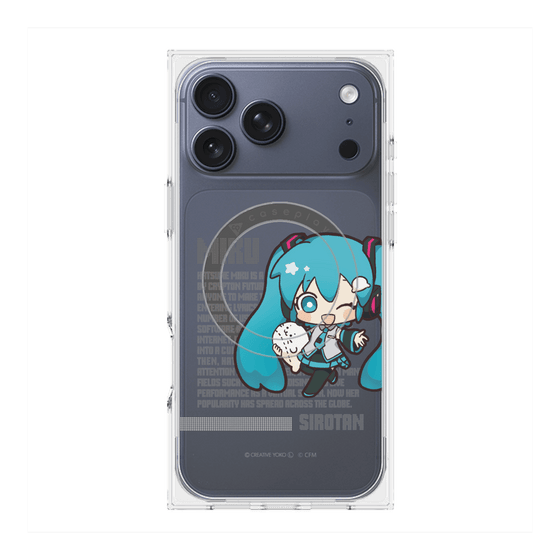 プレミアムスクエアケース with MagSafe［ しろたん×初音ミク - 初音ミク - デジタルコード ］