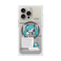 プレミアムスクエアケース with MagSafe［ しろたん×初音ミク - 初音ミク - インフォグラフィック ］