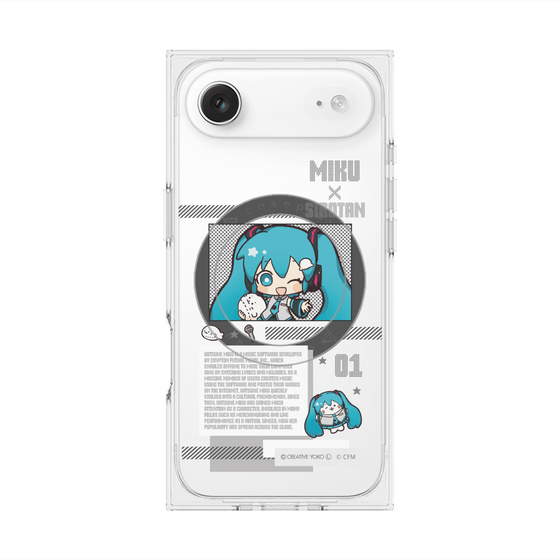 プレミアムスクエアケース with MagSafe［ しろたん×初音ミク - 初音ミク - インフォグラフィック ］