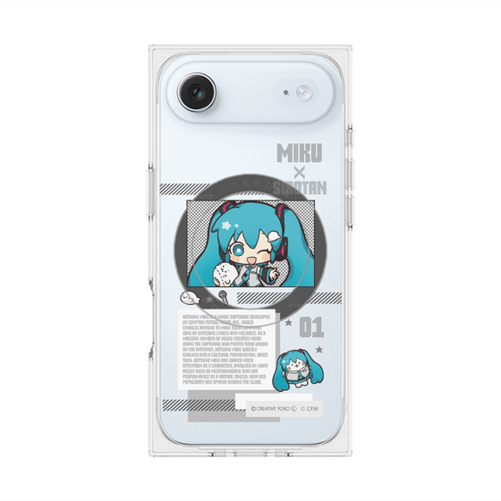 プレミアムスクエアケース with MagSafe［ しろたん×初音ミク - 初音ミク - インフォグラフィック ］