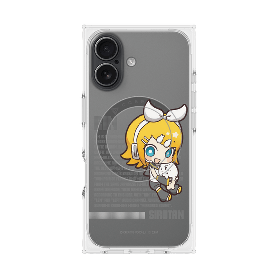 プレミアムスクエアケース with MagSafe［ しろたん×初音ミク - 鏡音リン - デジタルコード ］