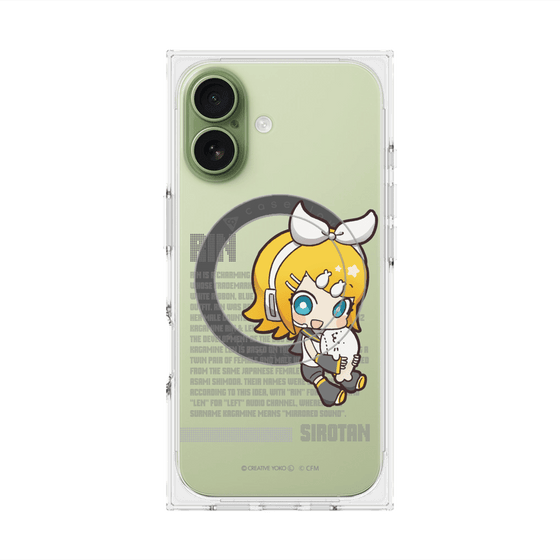 プレミアムスクエアケース with MagSafe［ しろたん×初音ミク - 鏡音リン - デジタルコード ］