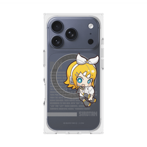 プレミアムスクエアケース with MagSafe［ しろたん×初音ミク - 鏡音リン - デジタルコード ］