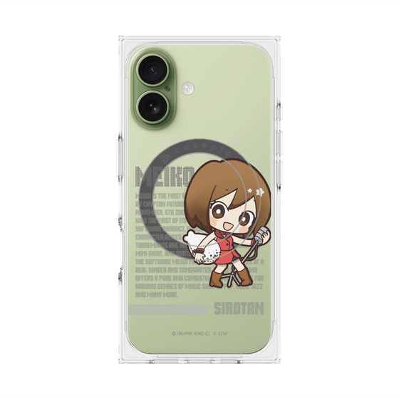 プレミアムスクエアケース with MagSafe［ しろたん×初音ミク - MEIKO - デジタルコード ］