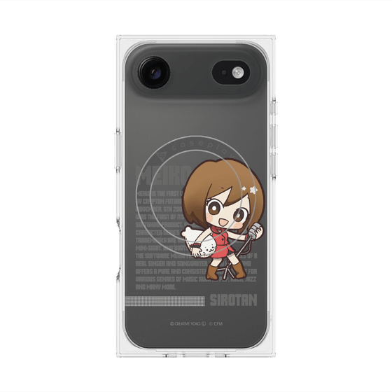 プレミアムスクエアケース with MagSafe［ しろたん×初音ミク - MEIKO - デジタルコード ］