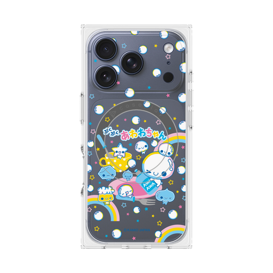 プレミアムスクエアケース with MagSafe［ ぷくぷくあわわちゃん - しゃぼんだま ］