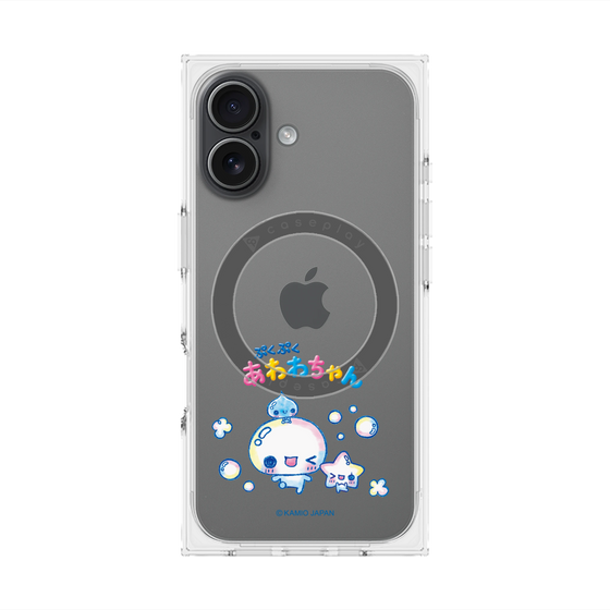 プレミアムスクエアケース with MagSafe［ ぷくぷくあわわちゃん - 仲良し ］