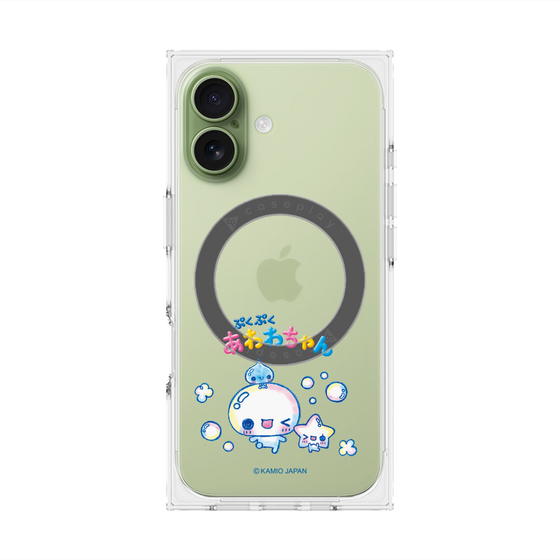 プレミアムスクエアケース with MagSafe［ ぷくぷくあわわちゃん - 仲良し ］