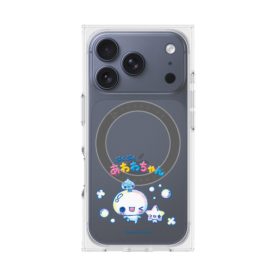 プレミアムスクエアケース with MagSafe［ ぷくぷくあわわちゃん - 仲良し ］