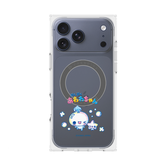 プレミアムスクエアケース with MagSafe［ ぷくぷくあわわちゃん - 仲良し ］
