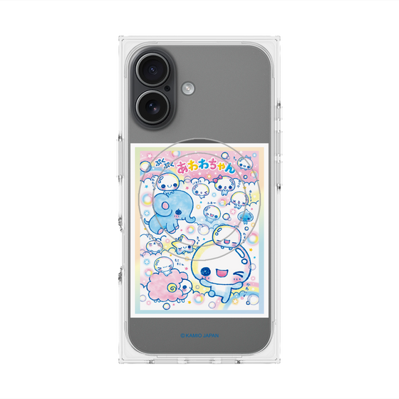 プレミアムスクエアケース with MagSafe［ ぷくぷくあわわちゃん - お友達 ］