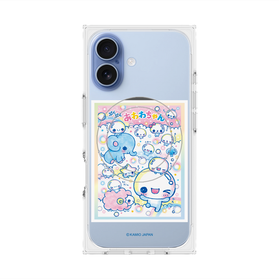 プレミアムスクエアケース with MagSafe［ ぷくぷくあわわちゃん - お友達 ］