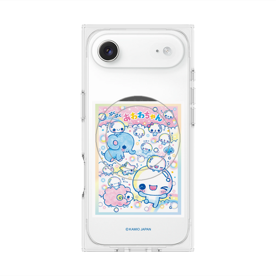 プレミアムスクエアケース with MagSafe［ ぷくぷくあわわちゃん - お友達 ］