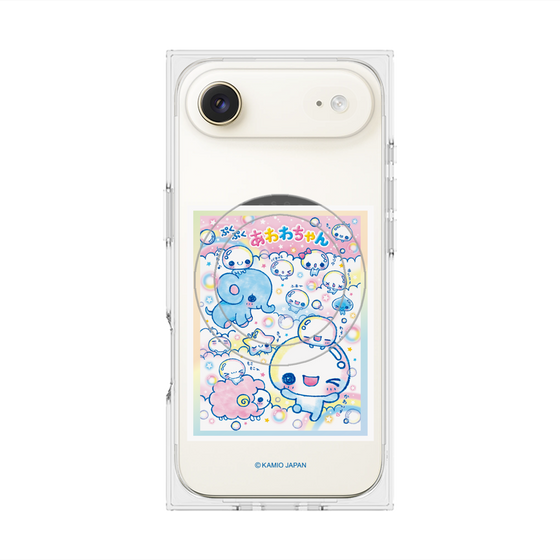 プレミアムスクエアケース with MagSafe［ ぷくぷくあわわちゃん - お友達 ］