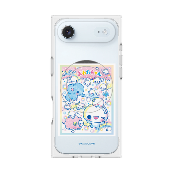 プレミアムスクエアケース with MagSafe［ ぷくぷくあわわちゃん - お友達 ］