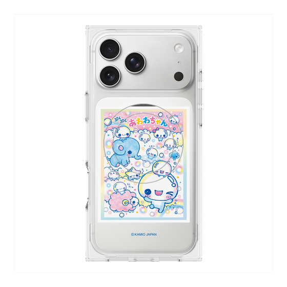 プレミアムスクエアケース with MagSafe［ ぷくぷくあわわちゃん - お友達 ］