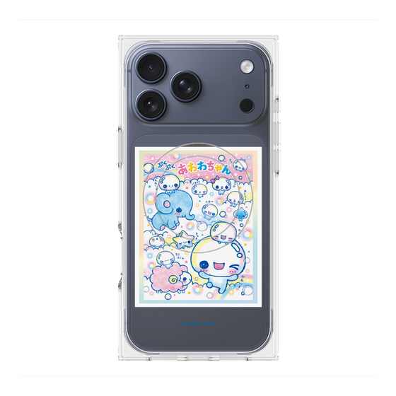プレミアムスクエアケース with MagSafe［ ぷくぷくあわわちゃん - お友達 ］