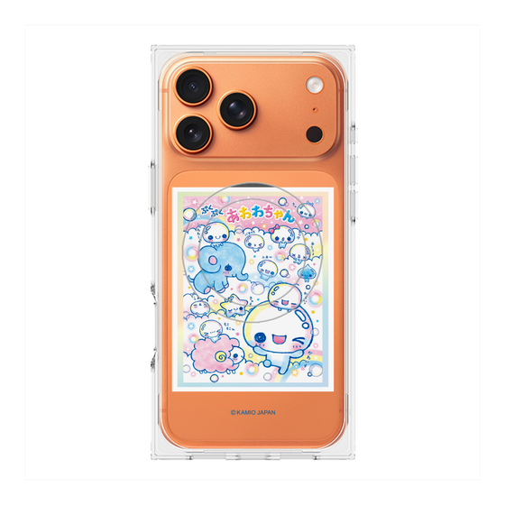 プレミアムスクエアケース with MagSafe［ ぷくぷくあわわちゃん - お友達 ］