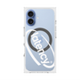 プレミアムスクエアケース with MagSafe［ LATENCY - Circle logo - Clear ］