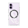 プレミアムスクエアケース with MagSafe［ LATENCY - Circle logo - Clear ］