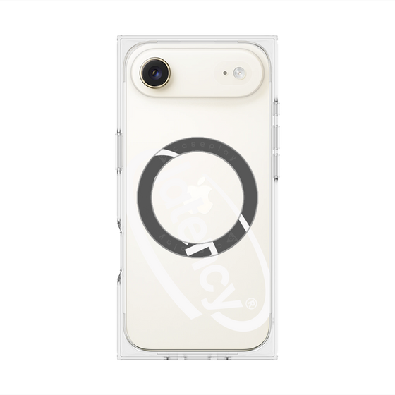プレミアムスクエアケース with MagSafe［ LATENCY - Circle logo - Clear ］