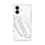 プレミアムスクエアケース with MagSafe［ LATENCY - Circle logo - White ］