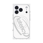 プレミアムスクエアケース with MagSafe［ LATENCY - Circle logo - White ］