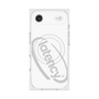 プレミアムスクエアケース with MagSafe［ LATENCY - Circle logo - White ］
