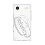 プレミアムスクエアケース with MagSafe［ LATENCY - Circle logo - White ］