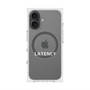 プレミアムスクエアケース with MagSafe［ LATENCY - Logotype - Clear ］