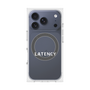 プレミアムスクエアケース with MagSafe［ LATENCY - Logotype - Clear ］