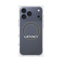プレミアムスクエアケース with MagSafe［ LATENCY - Logotype - Clear ］