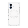 プレミアムスクエアケース with MagSafe［ LATENCY - Logotype - White ］