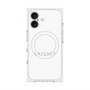 プレミアムスクエアケース with MagSafe［ LATENCY - Logotype - White ］
