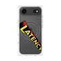 プレミアムスクエアケース with MagSafe［ LATENCY - Rock logo - Clear ］