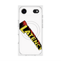 プレミアムスクエアケース with MagSafe［ LATENCY - Rock logo - White ］