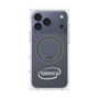 プレミアムスクエアケース with MagSafe［ LATENCY - Circle logo - Gray ］