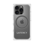 プレミアムスクエアケース with MagSafe［ LATENCY - Logotype - Gray ］