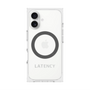 プレミアムスクエアケース with MagSafe［ LATENCY - Logotype - Gray ］