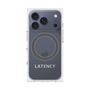 プレミアムスクエアケース with MagSafe［ LATENCY - Logotype - Gray ］