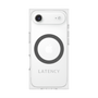 プレミアムスクエアケース with MagSafe［ LATENCY - Logotype - Gray ］