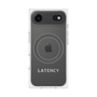 プレミアムスクエアケース with MagSafe［ LATENCY - Logotype - Gray ］