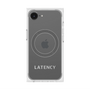 プレミアムスクエアケース with MagSafe［ LATENCY - Logotype - Gray ］