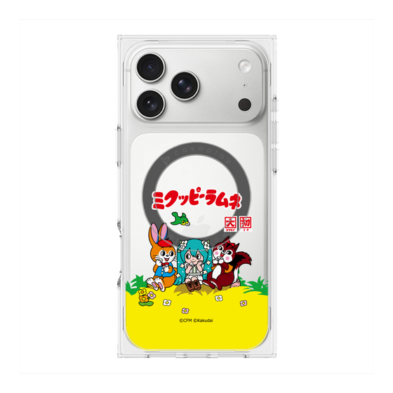 プレミアムスクエアケース with MagSafe［ 初音ミク×クッピーラムネ - パッケージ - クリア ］
