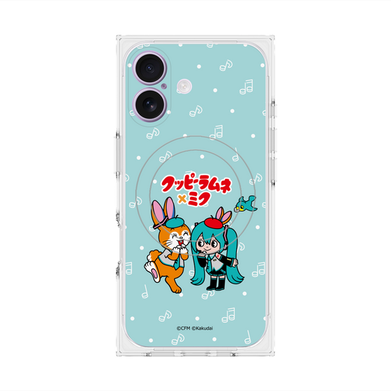 プレミアムスクエアケース with MagSafe［ 初音ミク×クッピーラムネ - 初音ミク×クッピー - デフォルメイラスト ］