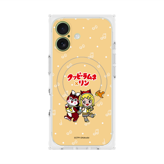 プレミアムスクエアケース with MagSafe［ 初音ミク×クッピーラムネ - 鏡音リン×ラム - デフォルメイラスト ］