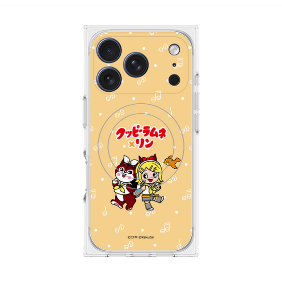 プレミアムスクエアケース with MagSafe［ 初音ミク×クッピーラムネ - 鏡音リン×ラム - デフォルメイラスト ］