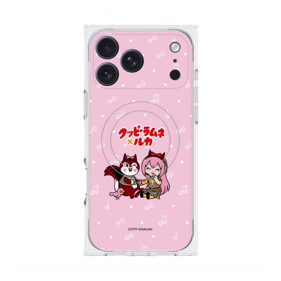 プレミアムスクエアケース with MagSafe［ 初音ミク×クッピーラムネ - 巡音ルカ×ラム - デフォルメイラスト ］
